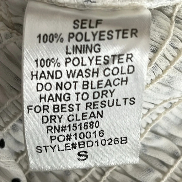 Kittenish Polka Dot Sleeveless Lace Up Dress in Black & White - Size Small - Picture 5 of 6